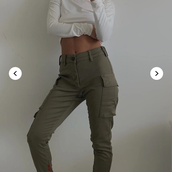 Fashion nova Olive Cargo Pants - Picture 3 of 4